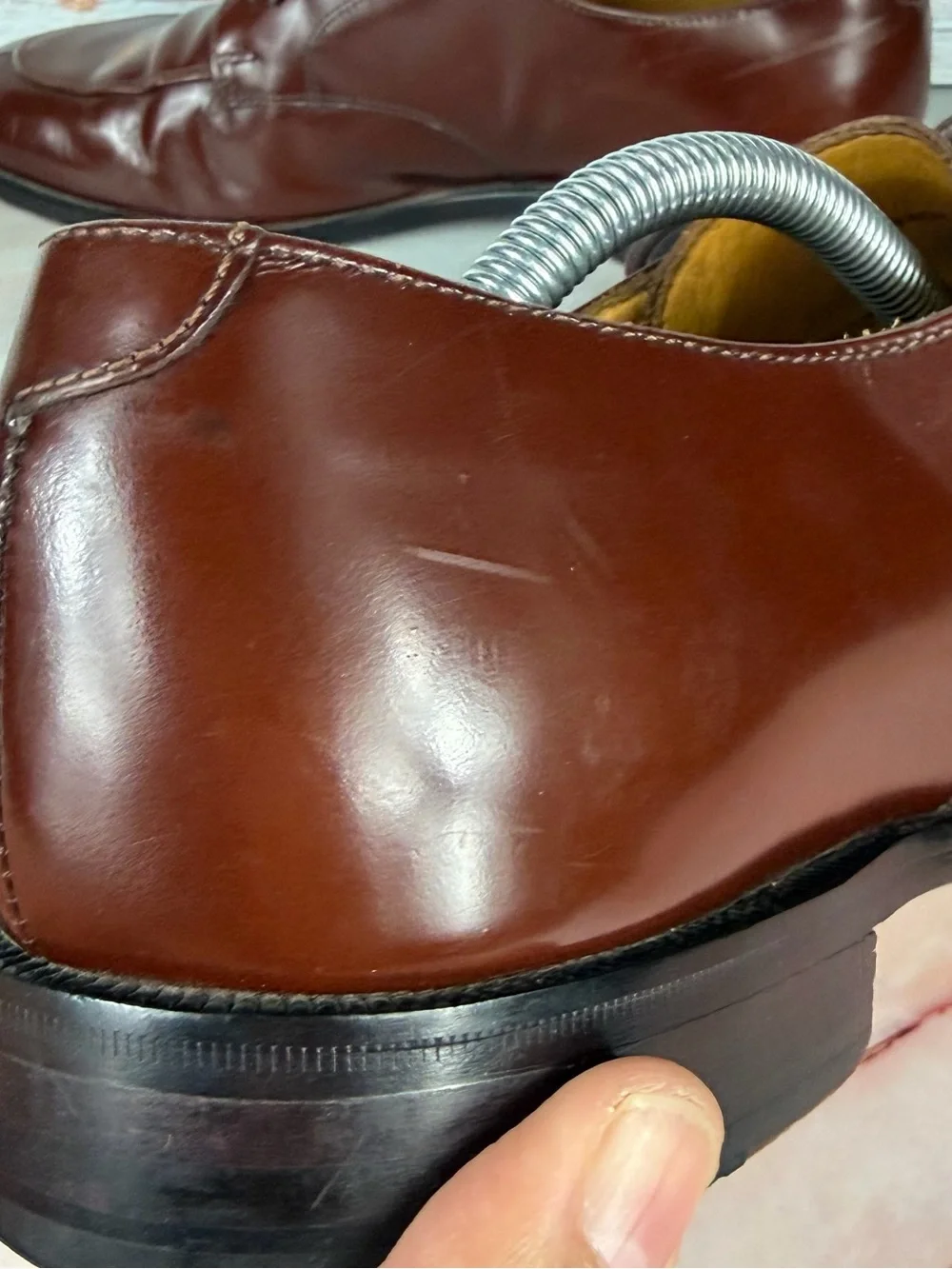 Cole Haan Calhoun Dress Oxford Men’s Mahogany Leather Derby Shoes